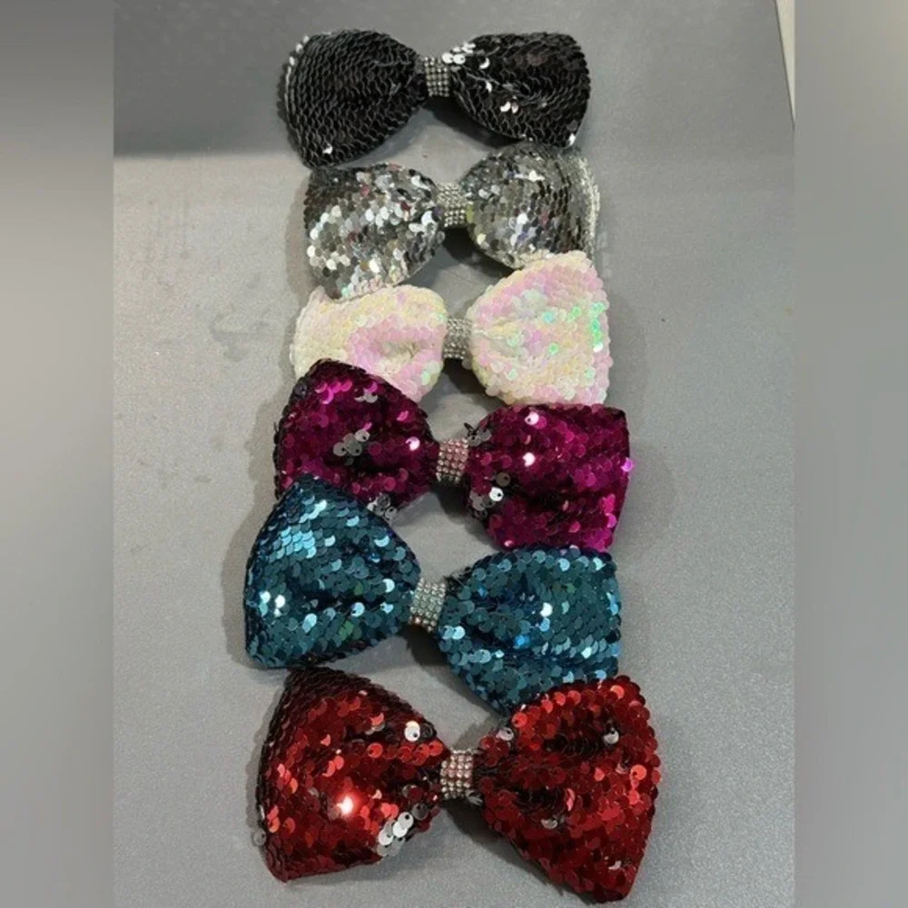NEW Hair Accessories Bow Clips set of‎ 6